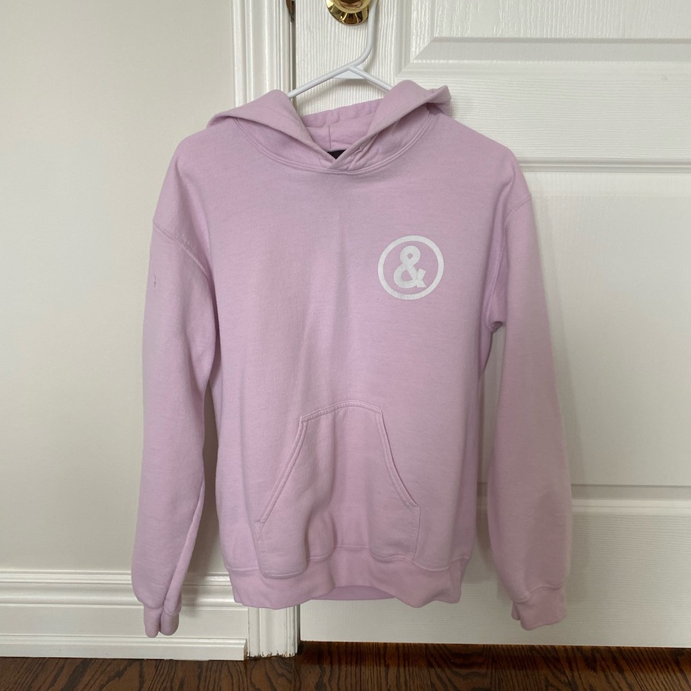 Baby pink untitled & co hoodie